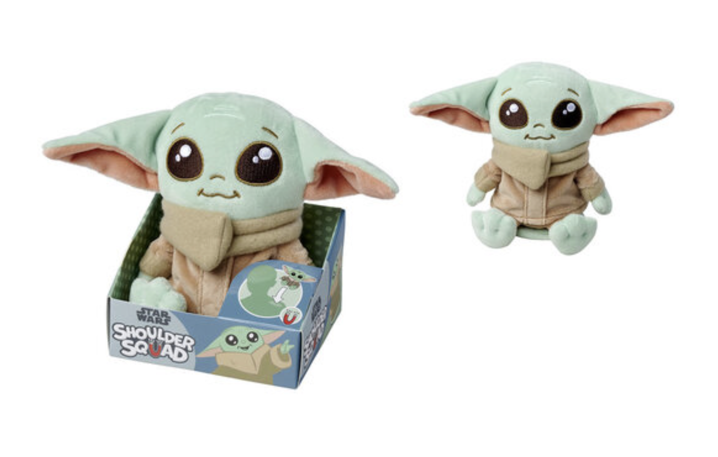 Peluche Grogu avec aimant 12 cm