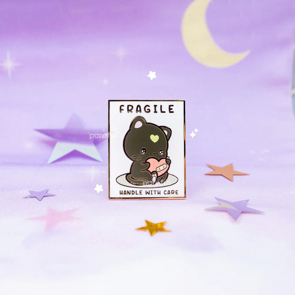 Pin Fragile Handle With Care Poroful