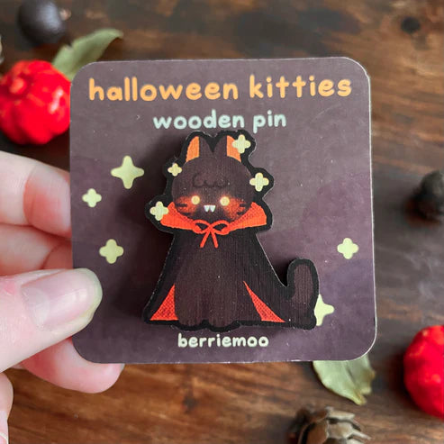 Pin Halloween Kitties Berrie Moo