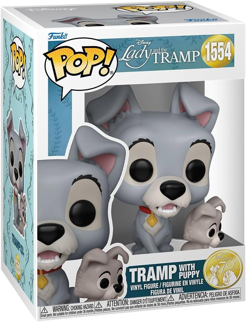 Pop Clochard avec chiot La Belle et le Clochard Funko Pop