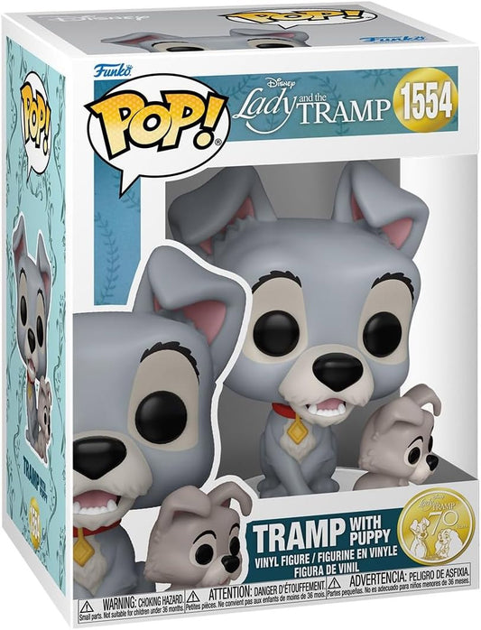 Pop Clochard avec chiot La Belle et le Clochard Funko Pop