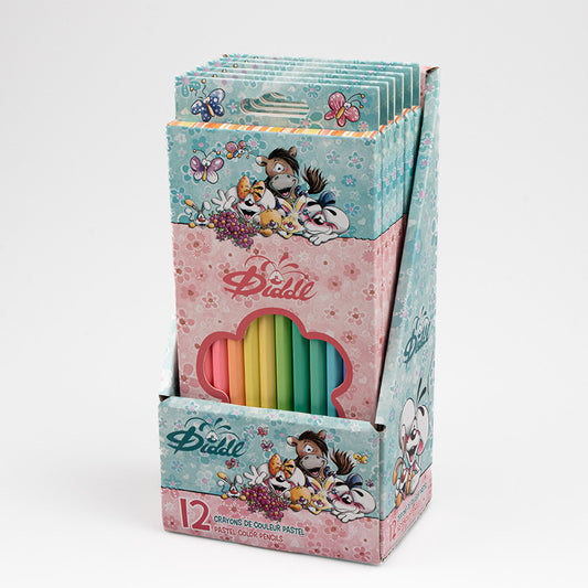 Set 12 crayon de couleur diddl