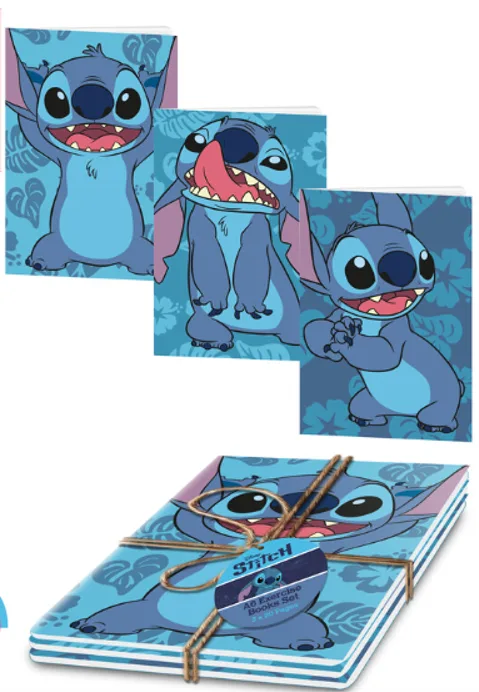 Set 3 carnets Stitch