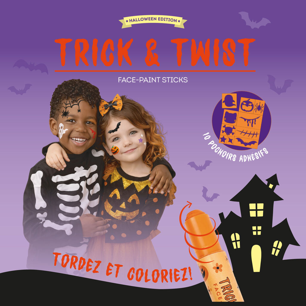 Set de 6 Crayons de Maquillage pour le Visage en Bâtonnets - Trick & Twist Legami