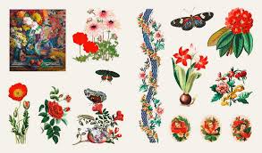 Sticker Treasury - Fleurs et Papillons 500 Stickers