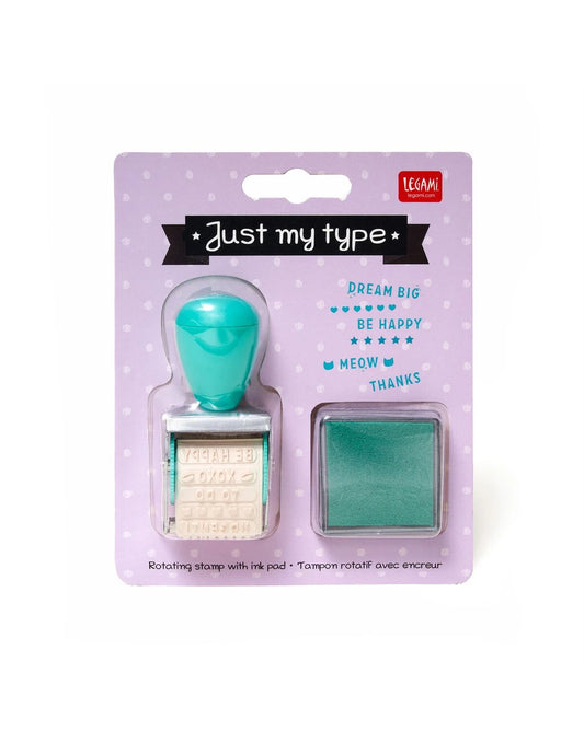 Tampon rotatif avec encreur - just my type