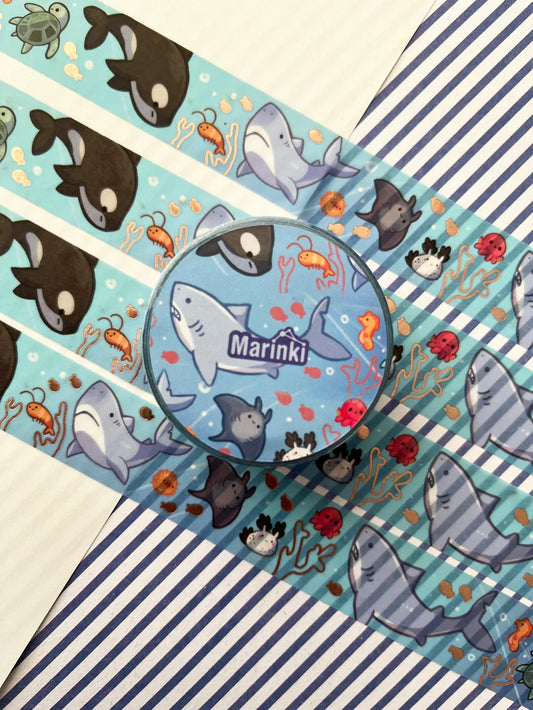 washi tape marin marinkiart ocean