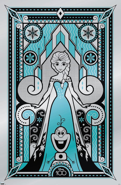 Affiche Elsa Disney 100