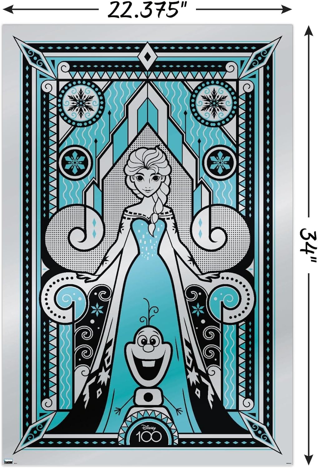 Affiche Elsa Disney 100