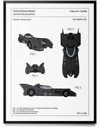 Affiche technique Batmobile - Batman