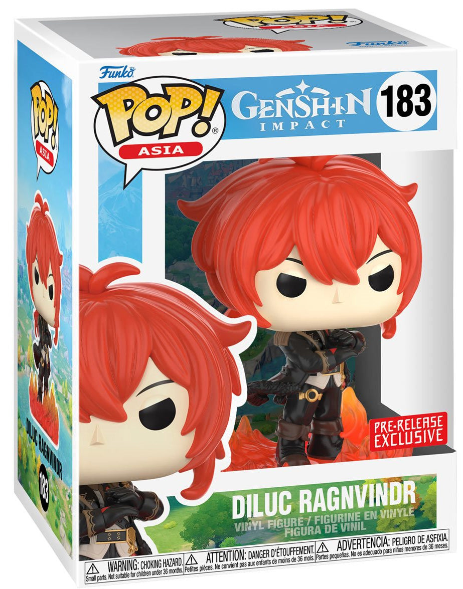 Figurine Diluc Ragnvindr Funko Pop n°183 Genshin Impact