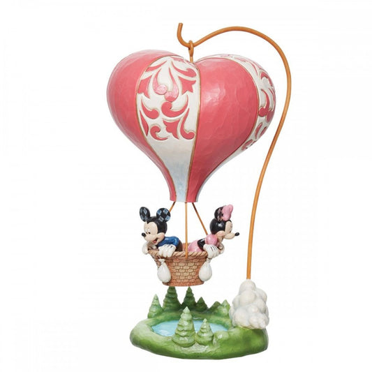 Figurine Mickey and Minnie Heart Ballon Disney