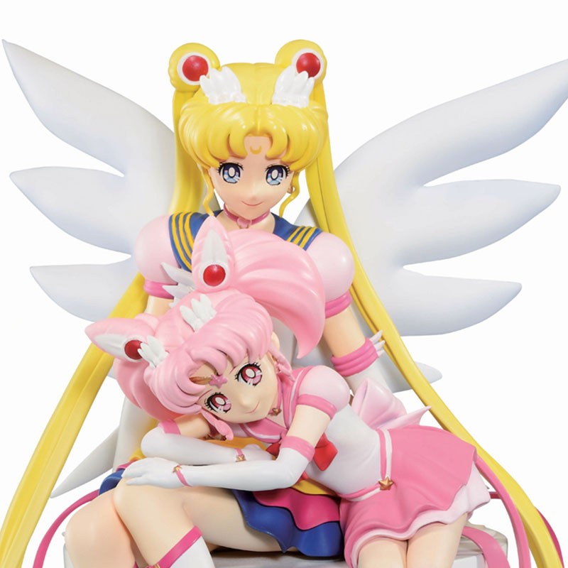 Figurine Sailor Moon et Chibi Moon 14 cm Eternal