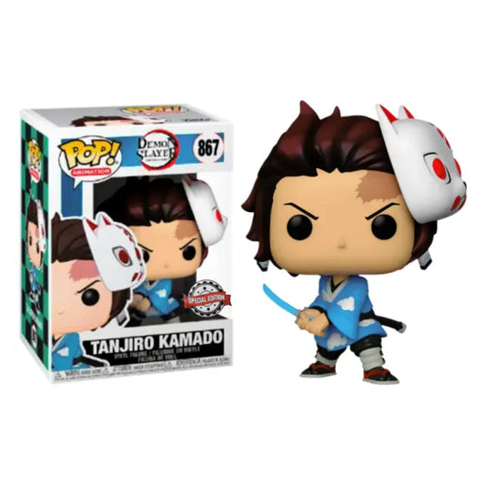 Figurine Pop Tanjiro Avec Masque Spécial Edition n°867